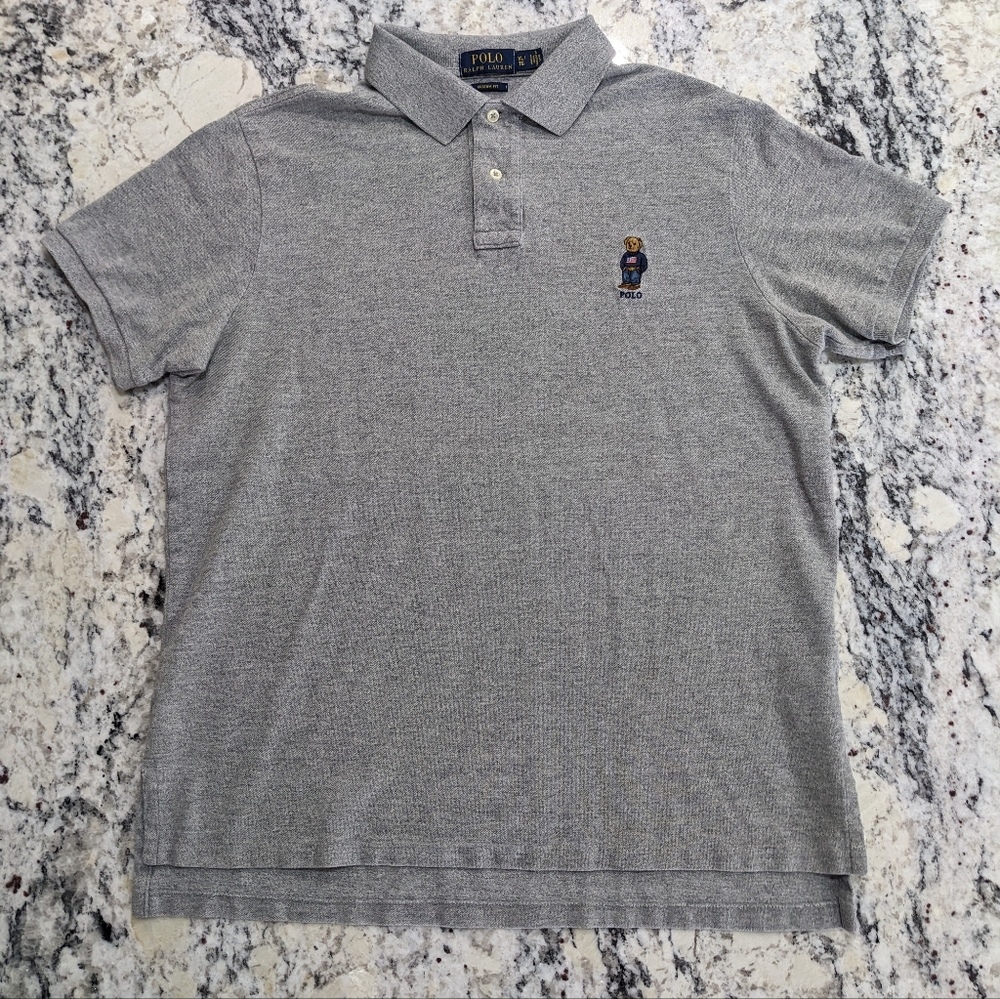 Ralph Lauren Polo Bear Grey Vintage Polo